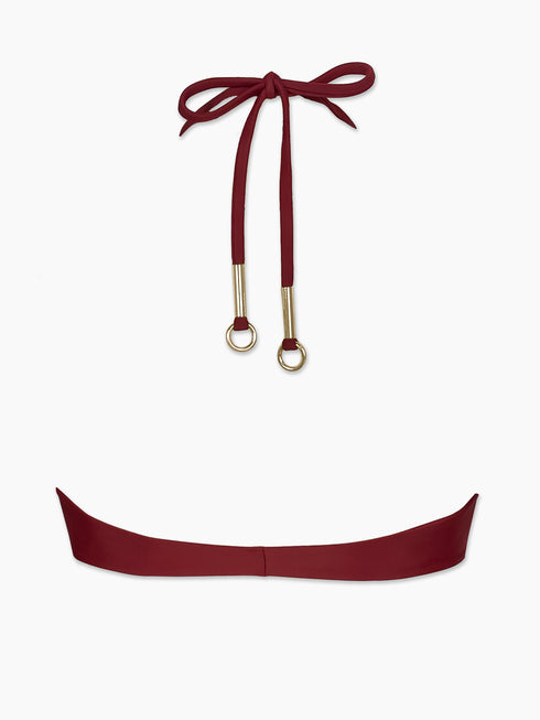 The Iman Halter Top - Merlot